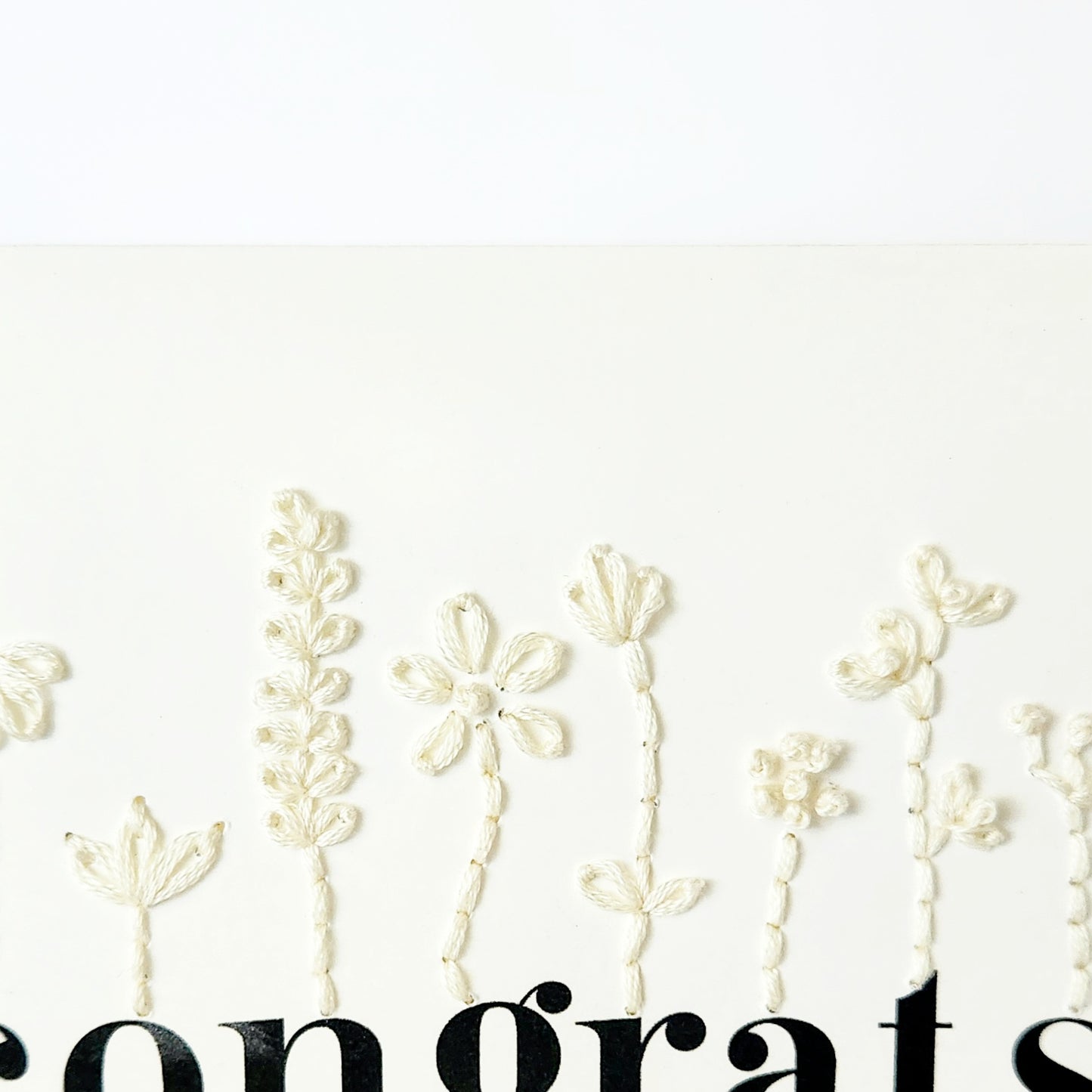 "Floral Congrats" DIY Template